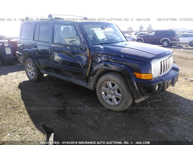 1J8HG58216C275989 - 2006 JEEP COMMANDER LIMITED BLACK photo 1