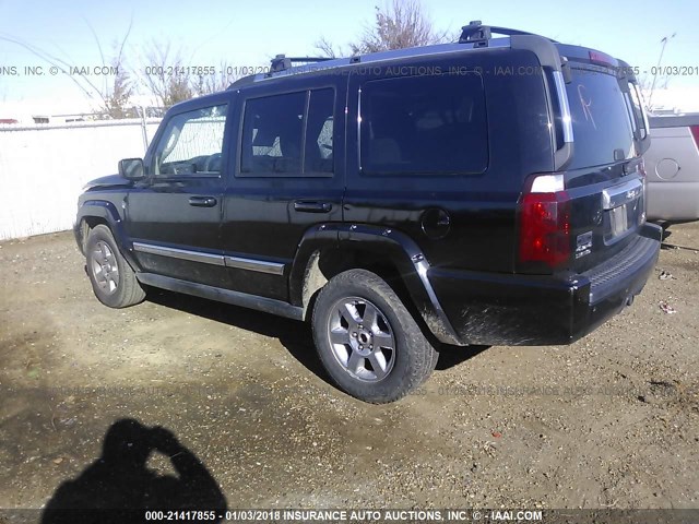 1J8HG58216C275989 - 2006 JEEP COMMANDER LIMITED BLACK photo 3