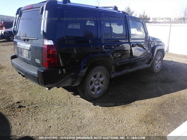 1J8HG58216C275989 - 2006 JEEP COMMANDER LIMITED BLACK photo 4