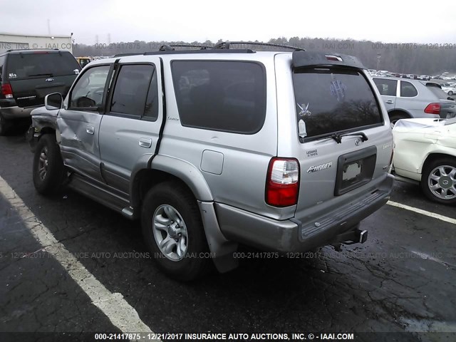 JT3GN87R310181023 - 2001 TOYOTA 4RUNNER LIMITED SILVER photo 3