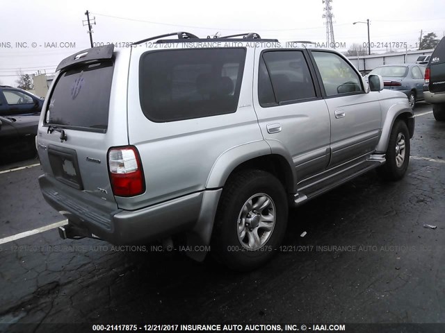 JT3GN87R310181023 - 2001 TOYOTA 4RUNNER LIMITED SILVER photo 4