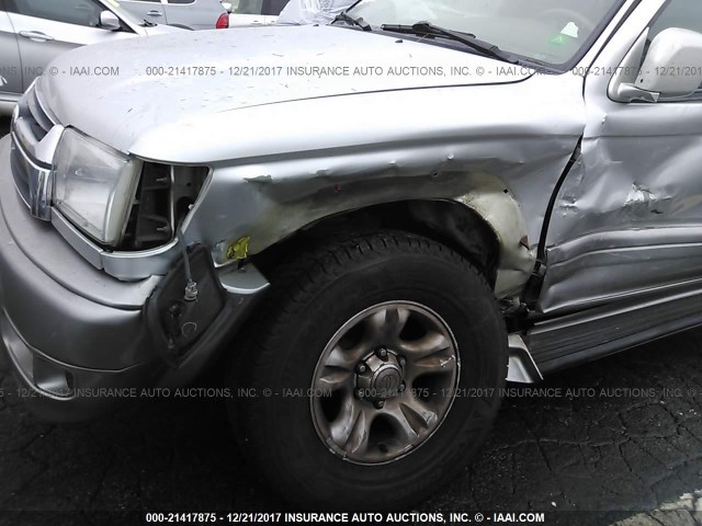 JT3GN87R310181023 - 2001 TOYOTA 4RUNNER LIMITED SILVER photo 6