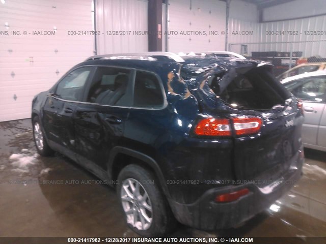 1C4PJLCB2EW157611 - 2014 JEEP CHEROKEE LATITUDE Dark Blue photo 6