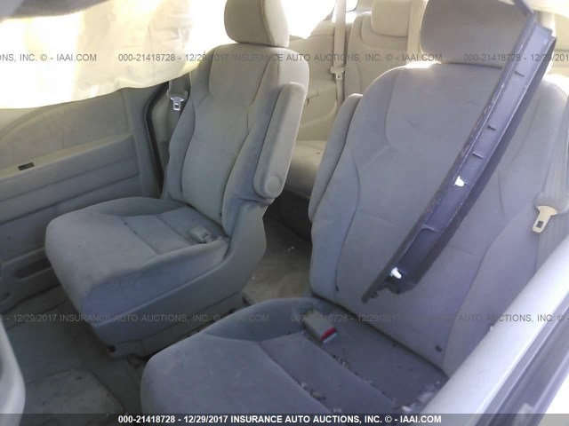 5FNRL382X6B124504 - 2006 HONDA ODYSSEY LX GRAY photo 8