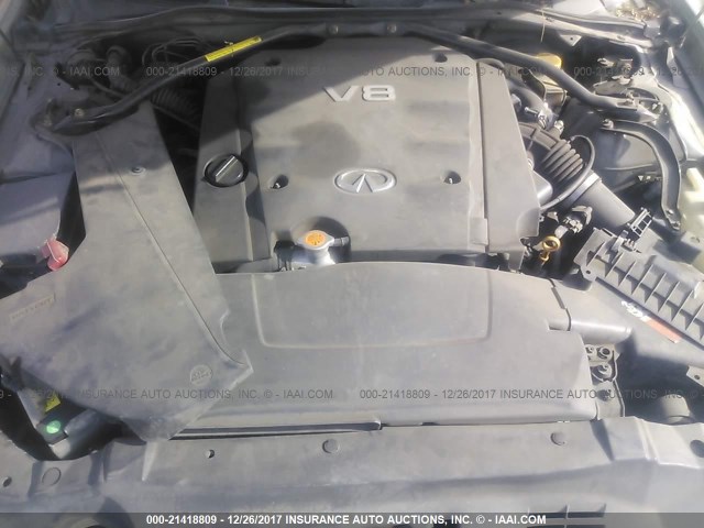 JNKBF01A52M006417 - 2002 INFINITI Q45 GREEN photo 10