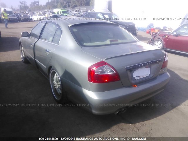 JNKBF01A52M006417 - 2002 INFINITI Q45 GREEN photo 3