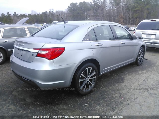 1C3CCBCG8EN150395 - 2014 CHRYSLER 200 LIMITED SILVER photo 4