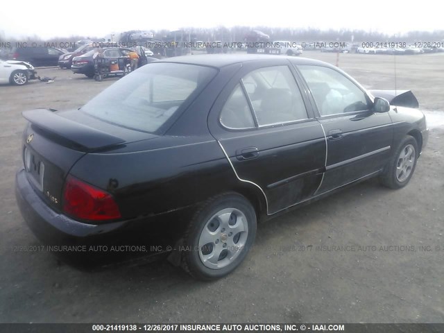 3N1CB51D35L516436 - 2005 NISSAN SENTRA 1.8/1.8S BLACK photo 4