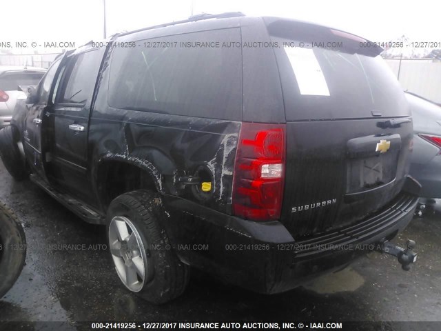 1GNSCHE02DR151535 - 2013 CHEVROLET SUBURBAN C1500  LS BLACK photo 3