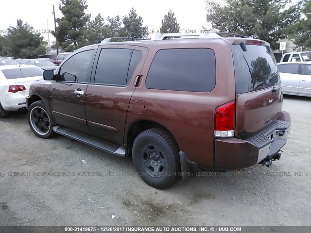 5N1AA08B24N705877 - 2004 NISSAN ARMADA SE/LE BROWN photo 3