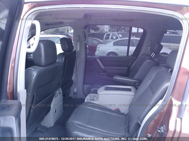 5N1AA08B24N705877 - 2004 NISSAN ARMADA SE/LE BROWN photo 8