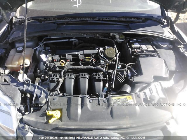 1FADP3F2XDL144432 - 2013 FORD FOCUS SE GRAY photo 10