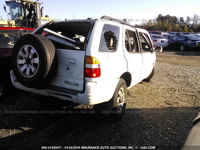 4S6CK58W2W4407058 - 1998 HONDA PASSPORT EX/LX 白色 照片 4