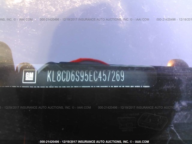 KL8CD6S95EC457269 - 2014 CHEVROLET SPARK 1LT YELLOW photo 9