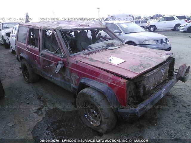 1J4FJ68S1TL101528 - 1996 JEEP CHEROKEE SPORT/CLASSIC წითელი ფოტო 1