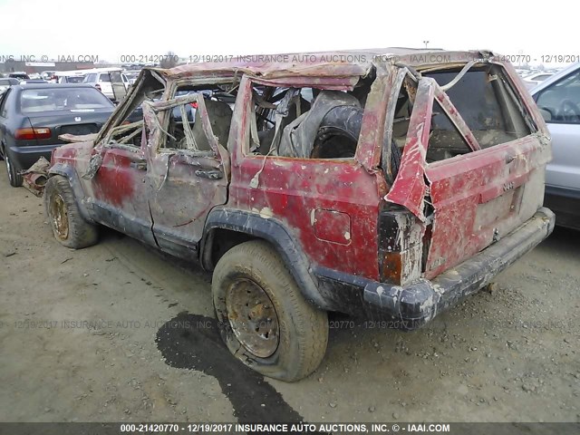 1J4FJ68S1TL101528 - 1996 JEEP CHEROKEE SPORT/CLASSIC RED photo 3