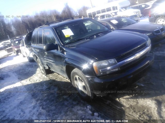 1GNDT13S172165721 - 2007 CHEVROLET TRAILBLAZER LS/LT BLACK photo 1