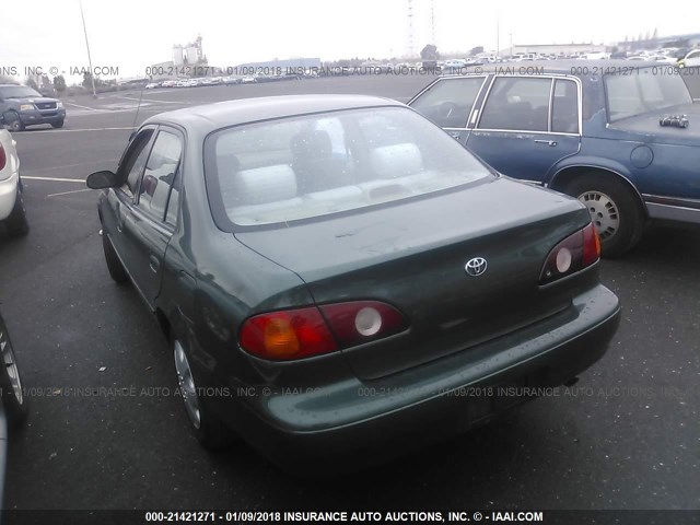 1NXBR12E02Z607276 - 2002 TOYOTA COROLLA CE/LE/S GREEN photo 3