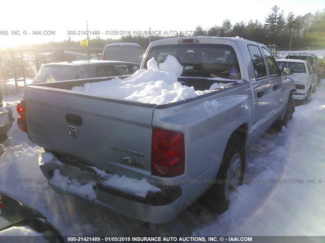 1D7RE3GK0BS610981 - 2011 DODGE DAKOTA SLT GRAY photo 4