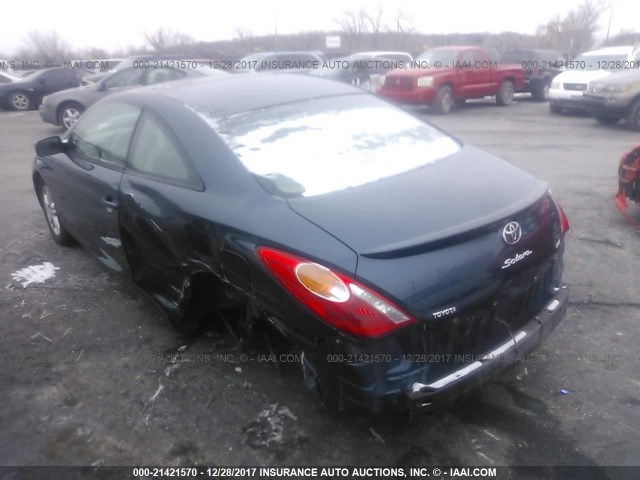 4T1CE38PX4U828133 - 2004 TOYOTA CAMRY SOLARA SE/SLE BLUE photo 3