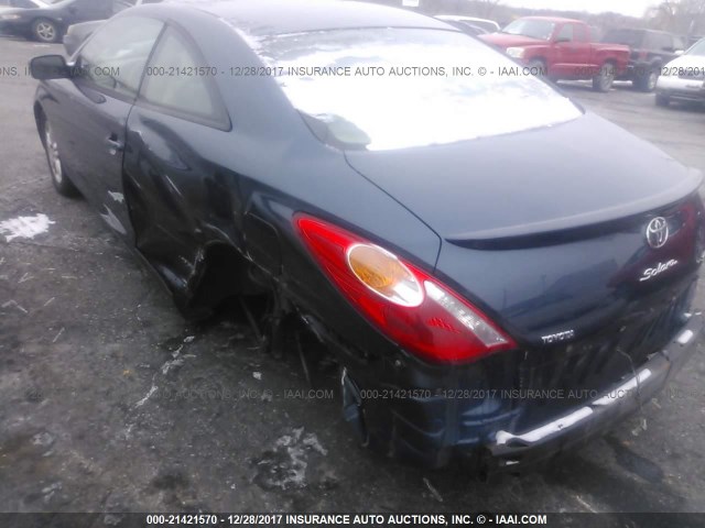 4T1CE38PX4U828133 - 2004 TOYOTA CAMRY SOLARA SE/SLE BLUE photo 6