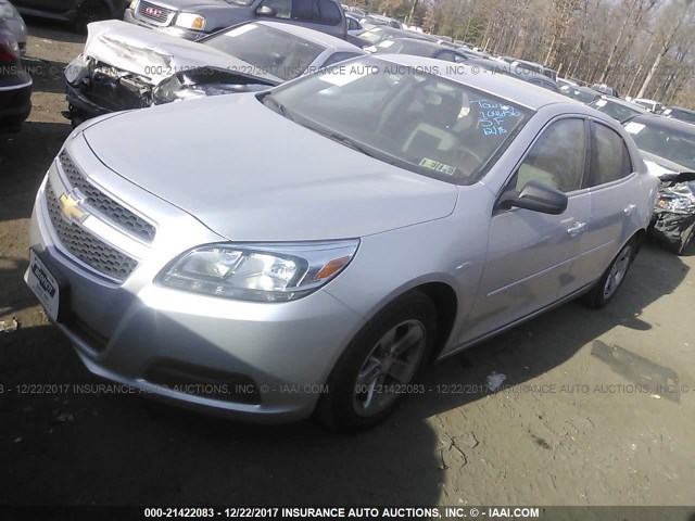 1G11B5SA0DF333912 - 2013 CHEVROLET MALIBU LS 银色 照片 2