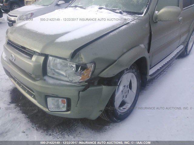 JNRDR09Y31W224653 - 2001 INFINITI QX4 GREEN photo 6