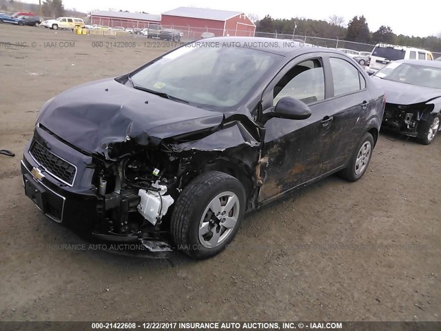 1G1JA5SH6G4110399 - 2016 CHEVROLET SONIC LS BLACK photo 2