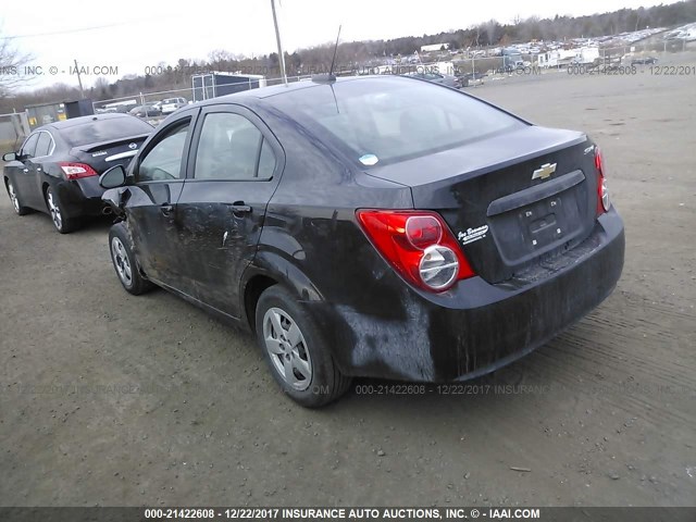 1G1JA5SH6G4110399 - 2016 CHEVROLET SONIC LS BLACK photo 3