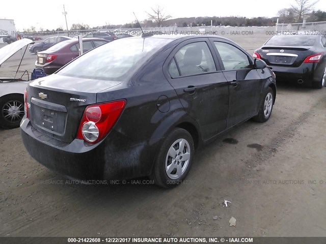 1G1JA5SH6G4110399 - 2016 CHEVROLET SONIC LS BLACK photo 4