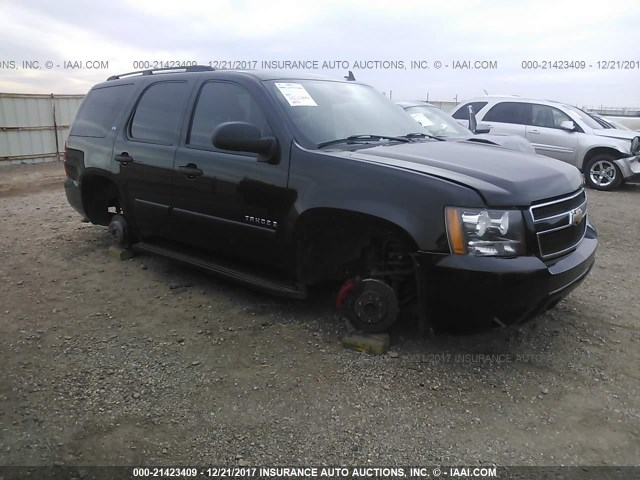 1GNFC13C07J405526 - 2007 CHEVROLET TAHOE C1500 BLACK photo 1