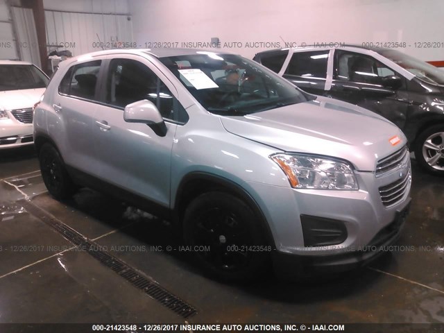 3GNCJKSB0GL243302 - 2016 CHEVROLET TRAX LS SILVER photo 1