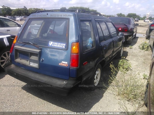 JT2AL32W8F0189013 - 1985 TOYOTA TERCEL DELUXE 4X4 BLUE photo 4