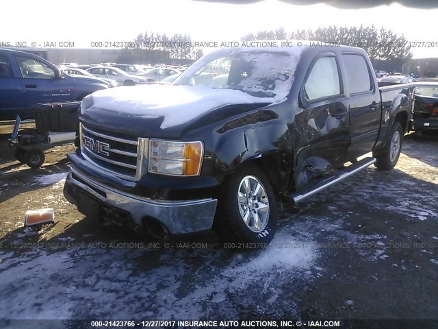 3GTP2VE71CG272245 - 2012 GMC SIERRA K1500 SLE BLACK photo 2