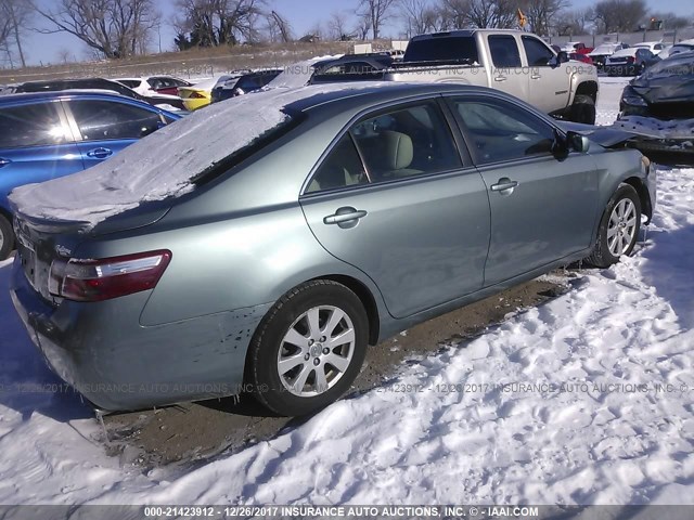 4T1BK46K67U529454 - 2007 TOYOTA CAMRY NEW GENERAT LE/XLE/SE GREEN photo 4