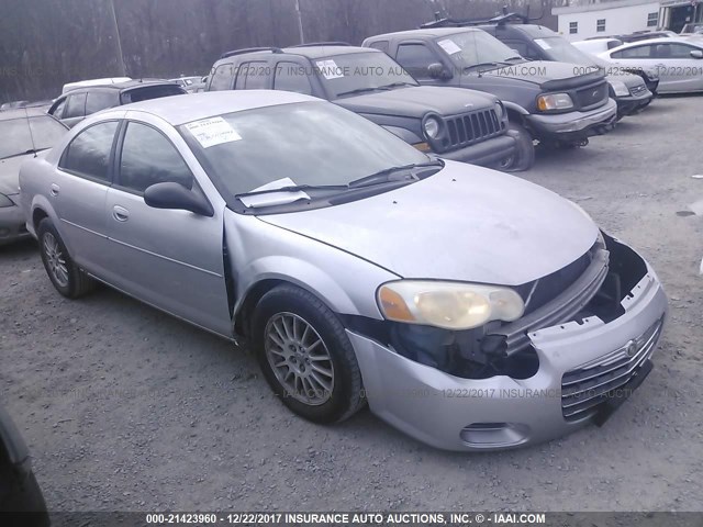 1C3EL46T74N189426 - 2004 CHRYSLER SEBRING LX SILVER photo 1