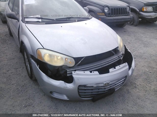 1C3EL46T74N189426 - 2004 CHRYSLER SEBRING LX SILVER photo 6