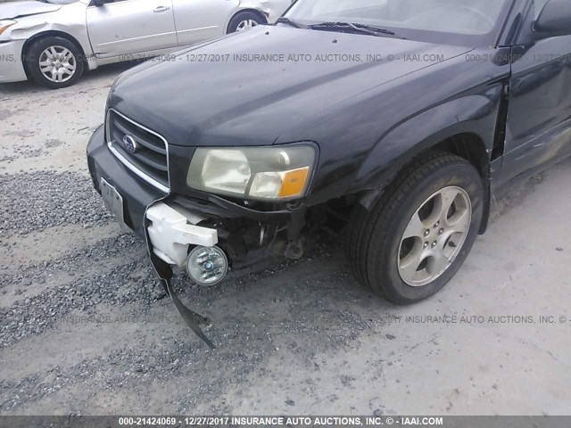 JF1SG65634G733134 - 2004 SUBARU FORESTER 2.5XS Черный фото 6