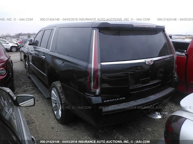 1GYS4KKJXGR476500 - 2016 CADILLAC ESCALADE ESV PLATINUM BLACK photo 3