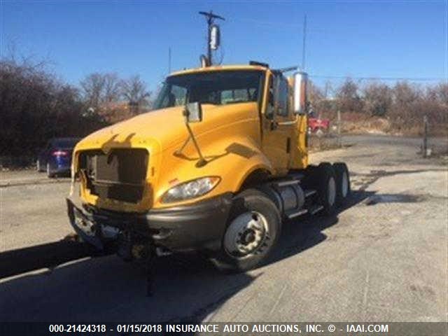 1HSCUAPR1BJ361575 - 2011 INTERNATIONAL PROSTAR PREMIUM  YELLOW photo 2