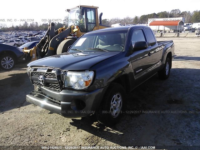 5TFTX4CN4BX004702 - 2011 TOYOTA TACOMA ACCESS CAB Մոխրագույն լուսանկար 2