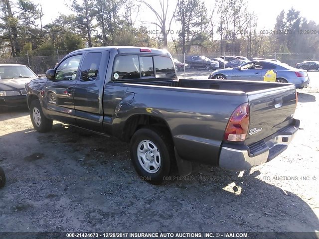 5TFTX4CN4BX004702 - 2011 TOYOTA TACOMA ACCESS CAB Մոխրագույն լուսանկար 3