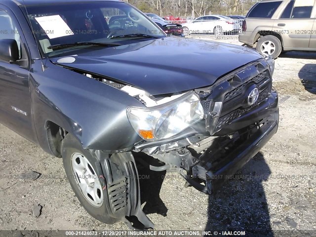 5TFTX4CN4BX004702 - 2011 TOYOTA TACOMA ACCESS CAB GRAY photo 6