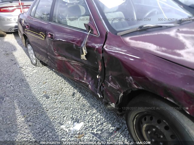 4T1BG12K1TU722322 - 1996 TOYOTA CAMRY DX/LE/XLE BURGUNDY photo 6