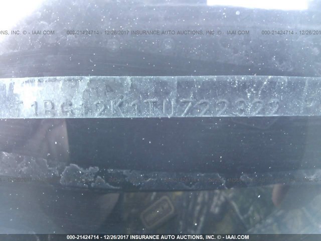 4T1BG12K1TU722322 - 1996 TOYOTA CAMRY DX/LE/XLE BURGUNDY photo 9