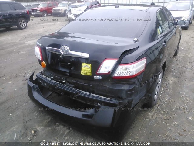 4T1BB3EK9BU133426 - 2011 TOYOTA CAMRY HYBRID BLACK photo 6