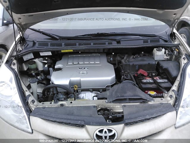 5TDZK23C88S219235 - 2008 TOYOTA SIENNA CE/LE TAN photo 10