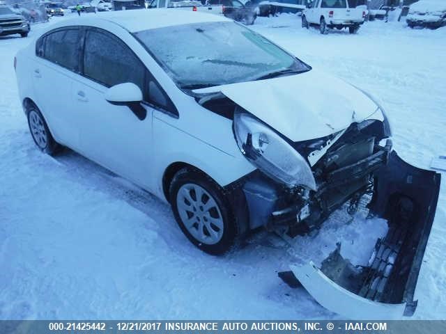 KNADM4A31E6348882 - 2014 KIA RIO LX Սպիտակ լուսանկար 1