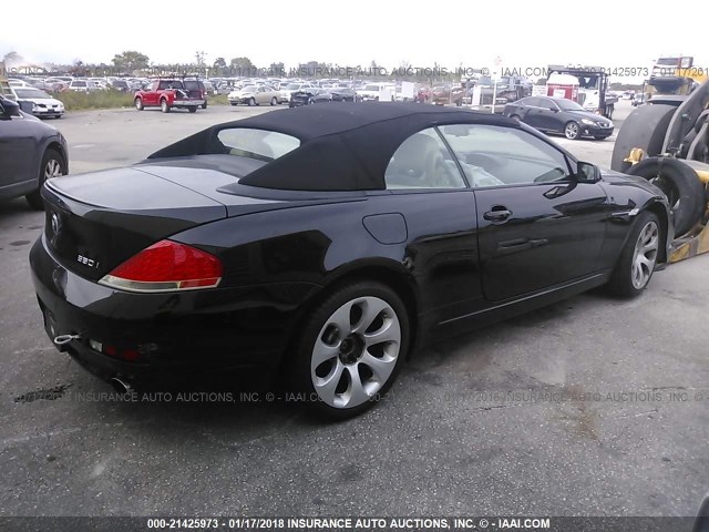 WBAEK13537CN82064 - 2007 BMW 650 I BLACK photo 4