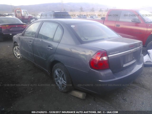 1G1ZS58N17F130206 - 2007 CHEVROLET MALIBU LS 灰色 照片 3